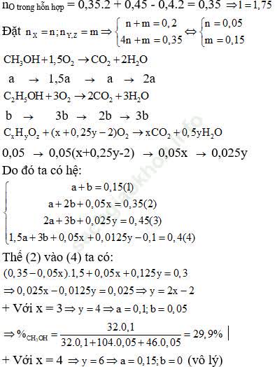 Phương pháp trung bình trong hóa học hữu cơ hay, chi tiết, có lời giải ảnh 23