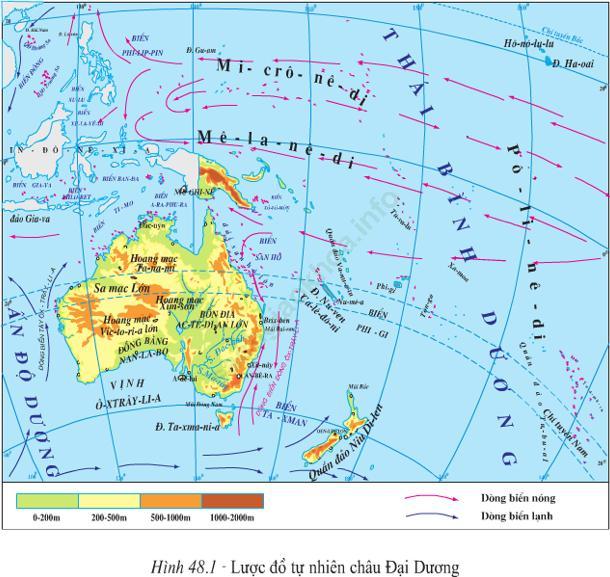 Lý thuyết & Trắc nghiệm Bài 48: Thiên nhiên châu Đại Dương ảnh 1