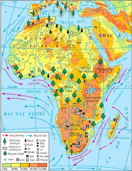Lý thuyết & Trắc nghiệm Bài 26: Thiên nhiên châu Phi ảnh 1