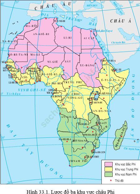 Lý thuyết & Trắc nghiệm Bài 33: Các khu vực châu Phi (tiếp theo) ảnh 1