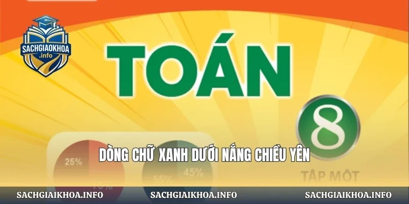 Dòng chữ xanh dưới nắng chiều yên