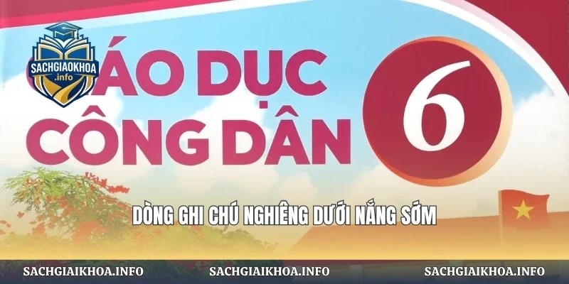 Dòng ghi chú nghiêng dưới nắng sớm