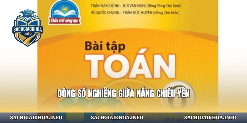 Dòng số nghiêng giữa nắng chiều yên