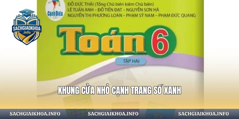 Khung cửa nhỏ cạnh trang số xanh